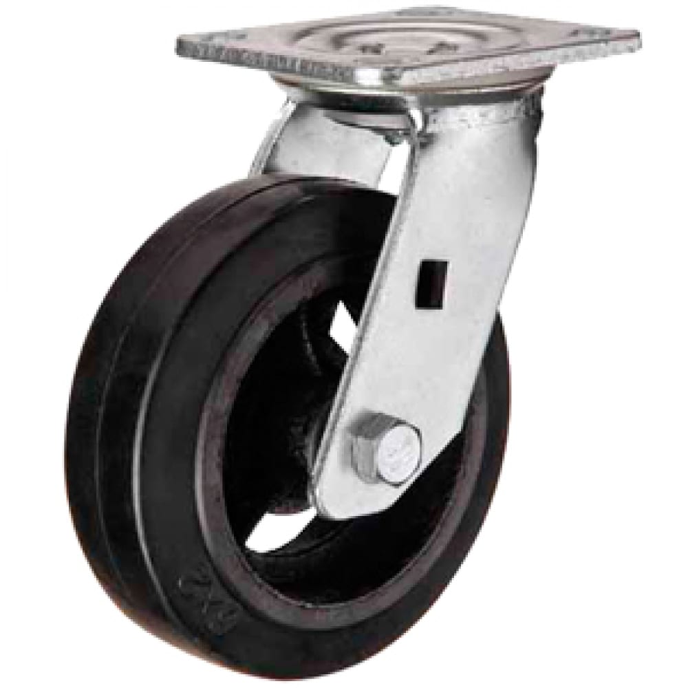 Большегрузное чугунное колесо поворотное с площадкой SCD 80 (200 мм; 280 кг) А5 1000090 чугунное поворотное колесо mfk torg