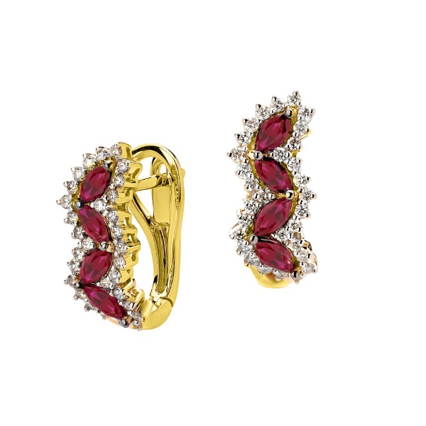 

Серьги из желтого золота с бриллиантом Эстет 01С6313217-1, 01С6313217-1