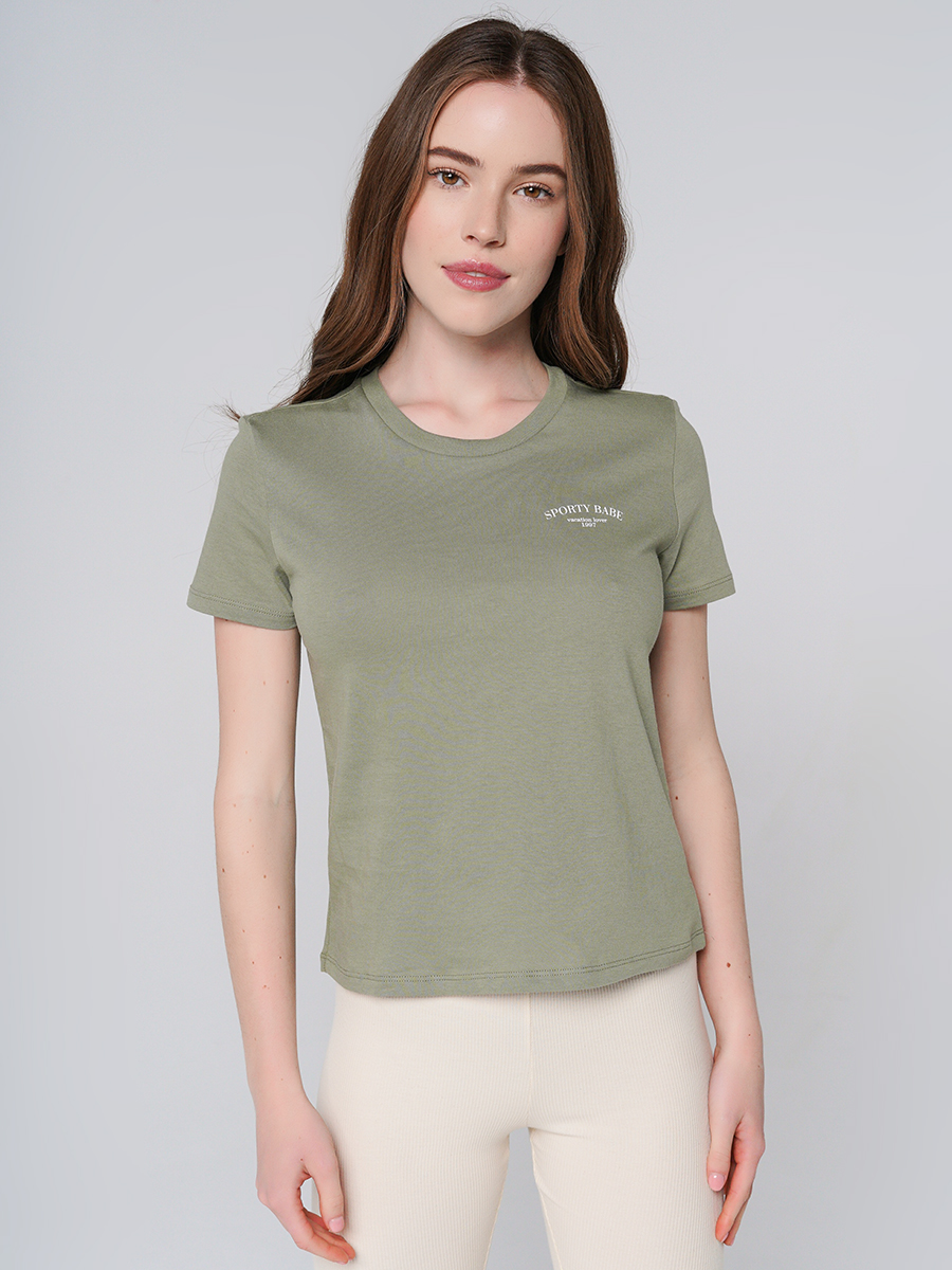 

Футболка женская ТВОЕ 92742 хаки XS, 92742