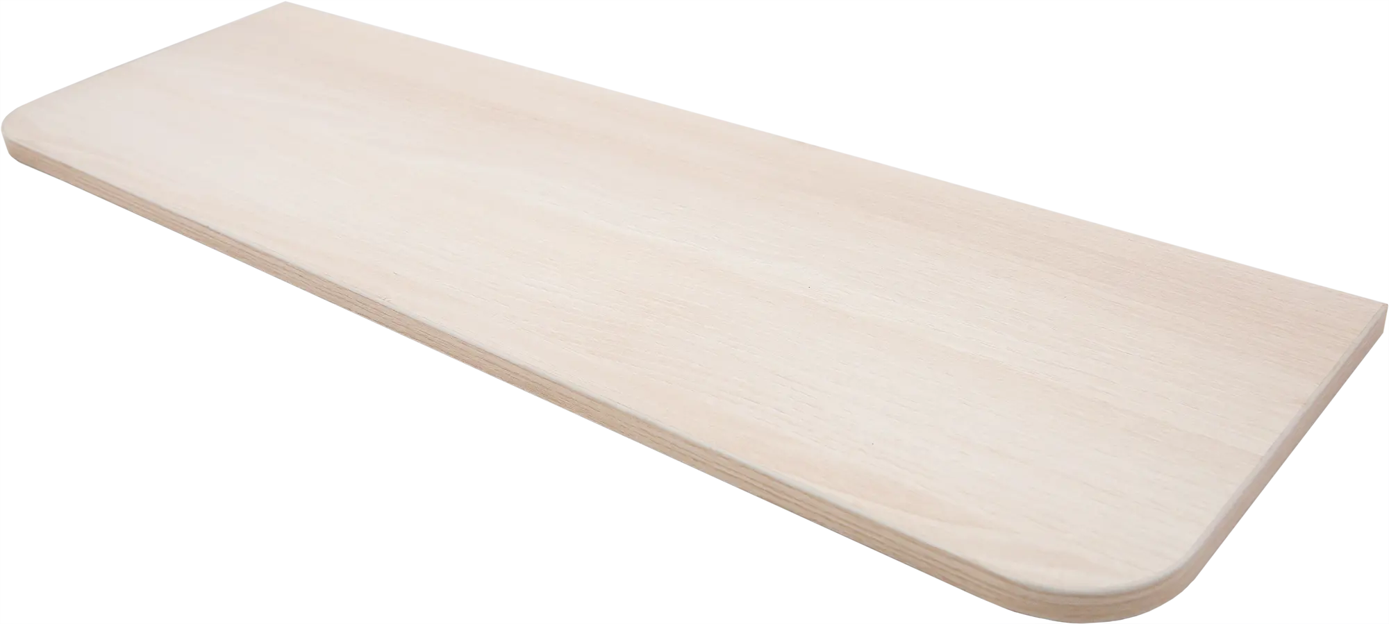 

Полка мебельная закруглённая угловая 80x25x1.6 см ЛДСП цвет акация светлая
