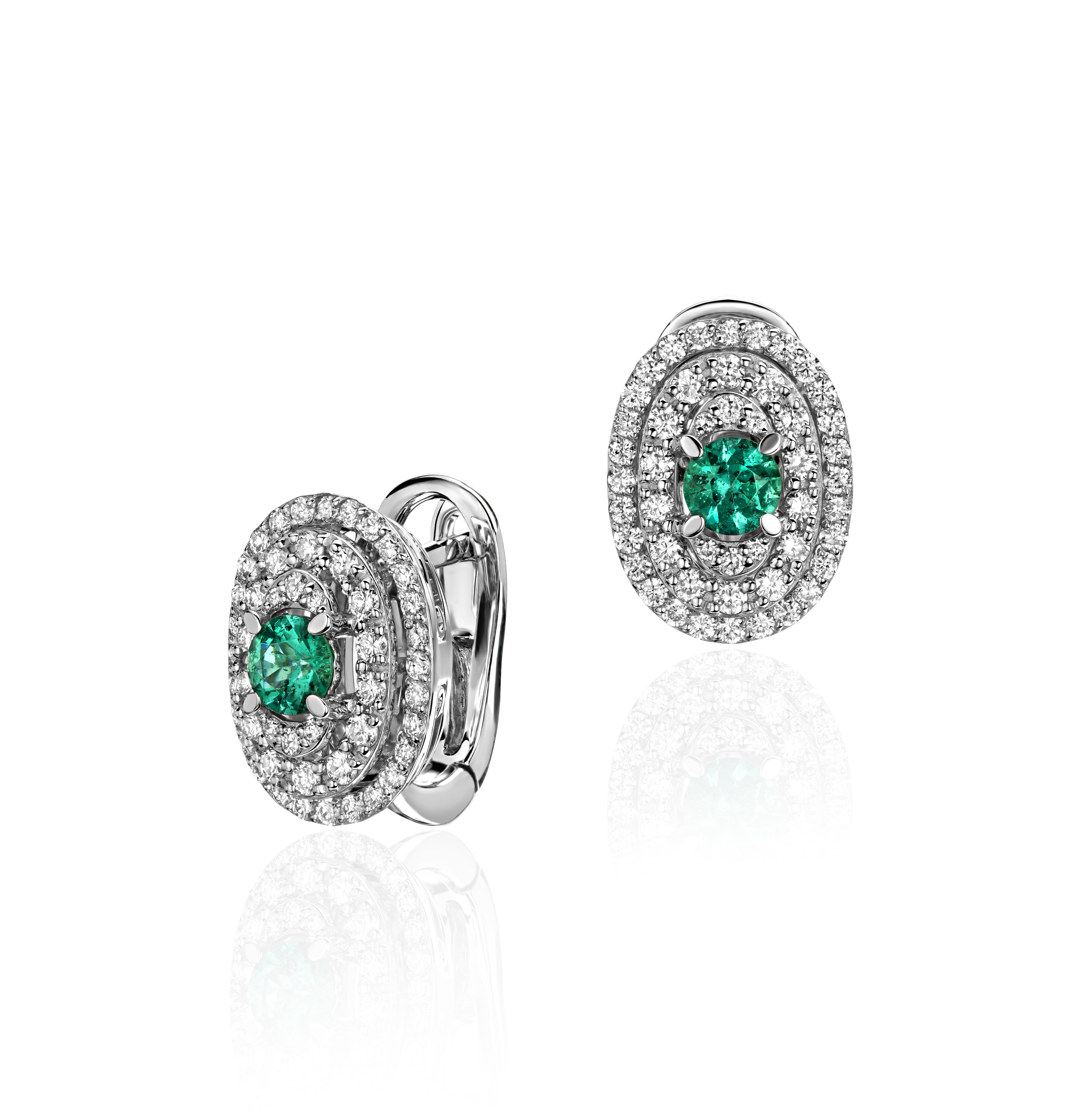 

Серьги из белого золота с бриллиантом Эстет 01С6213847-2, 01С6213847-2