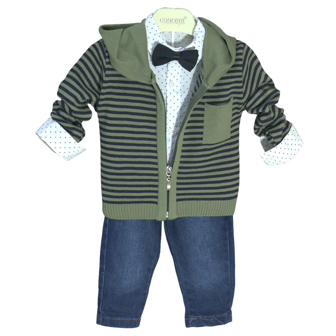 

Костюм детский Concept Kids 5035 цв. хаки; белый; синий р. 68, 5035