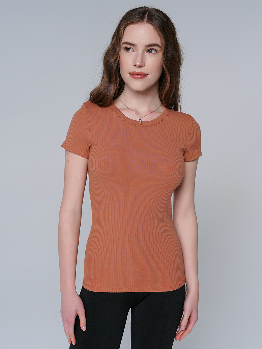 

Футболка женская ТВОЕ 92843 коричневая XL, 92843