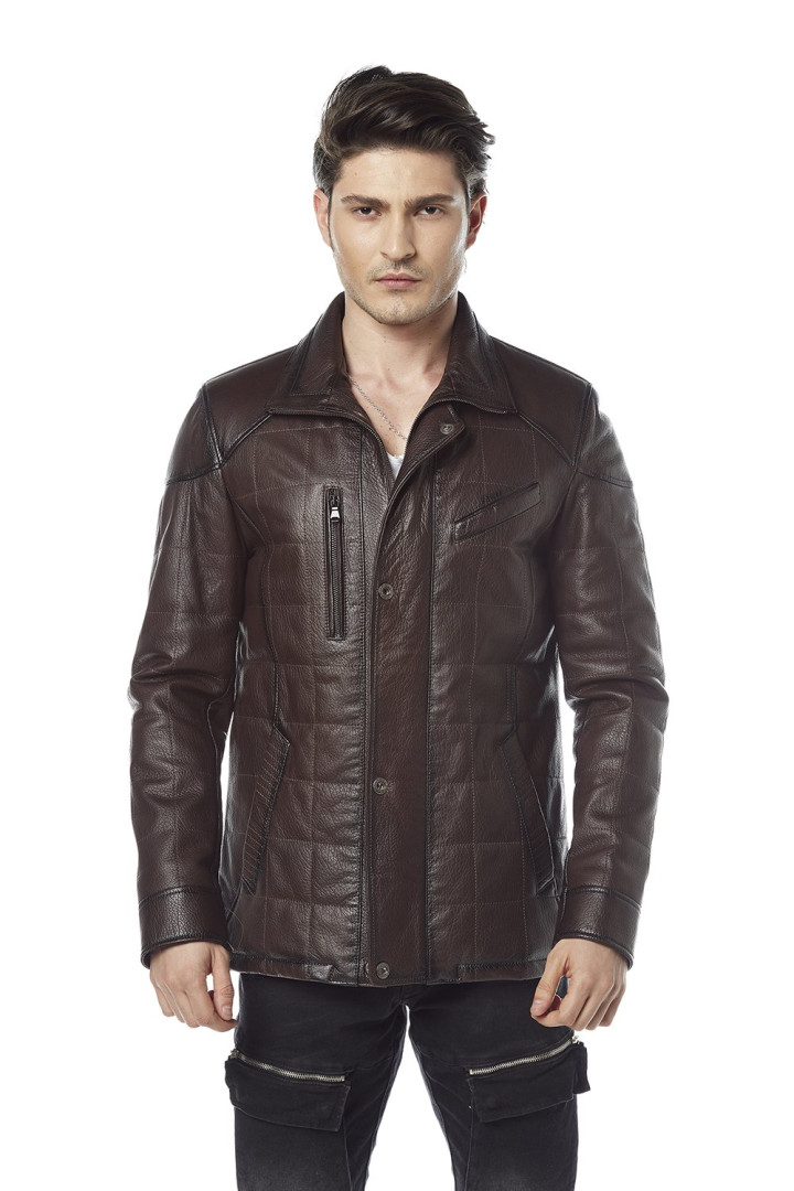 

Куртка мужская Hodore Deri H35-7102KA коричневая XS (доставка из-за рубежа), Коричневый, H35-7102KA