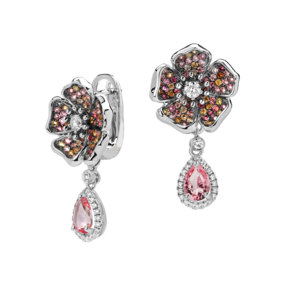 

Серьги из белого золота с бриллиантом Эстет 01С6213475-2, 01С6213475-2