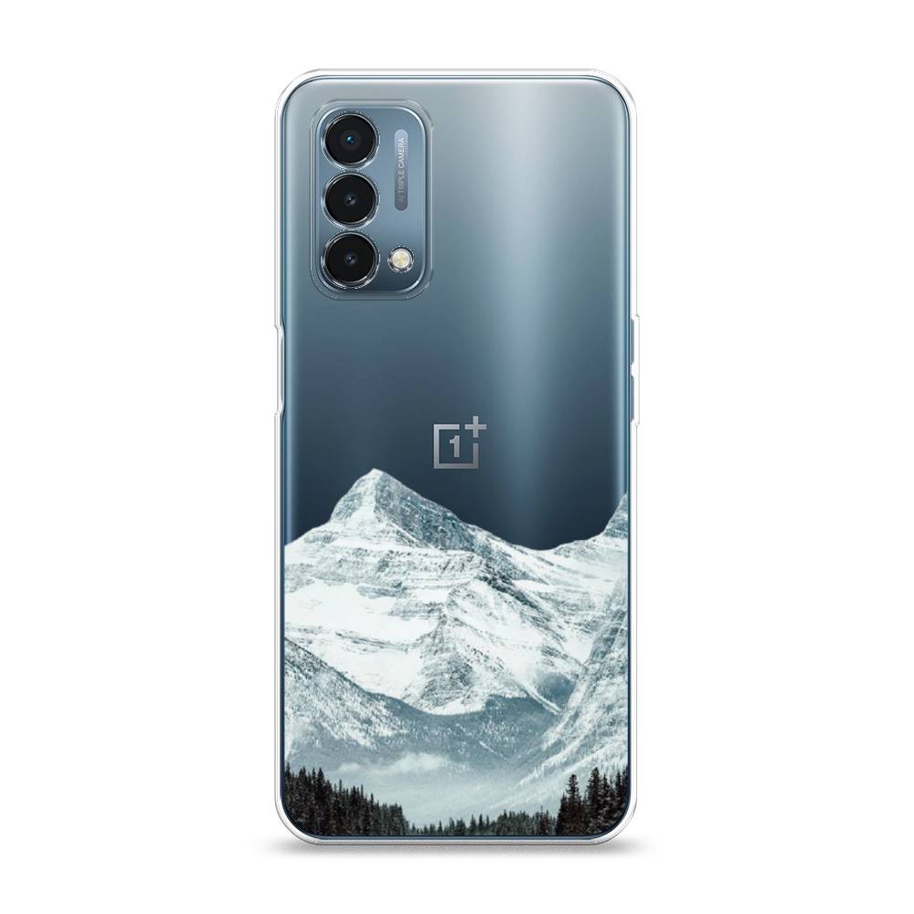 

Чехол на OnePlus Nord N200 5G "Горы арт 1", Белый;зеленый, 152250-2