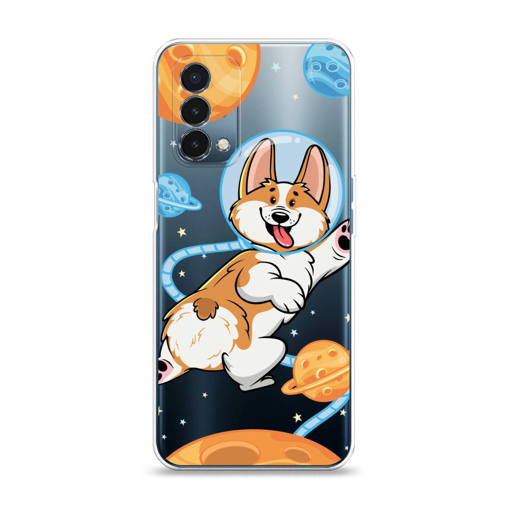 

Чехол на OnePlus Nord N200 5G "Корги-космонавт", Голубой;бежевый;белый, 152250-1
