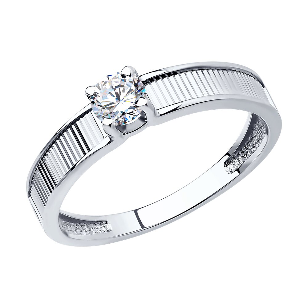 

Кольцо из золота р.  Diamant 52-110-01571-1, фианит, 52-110-01571-1