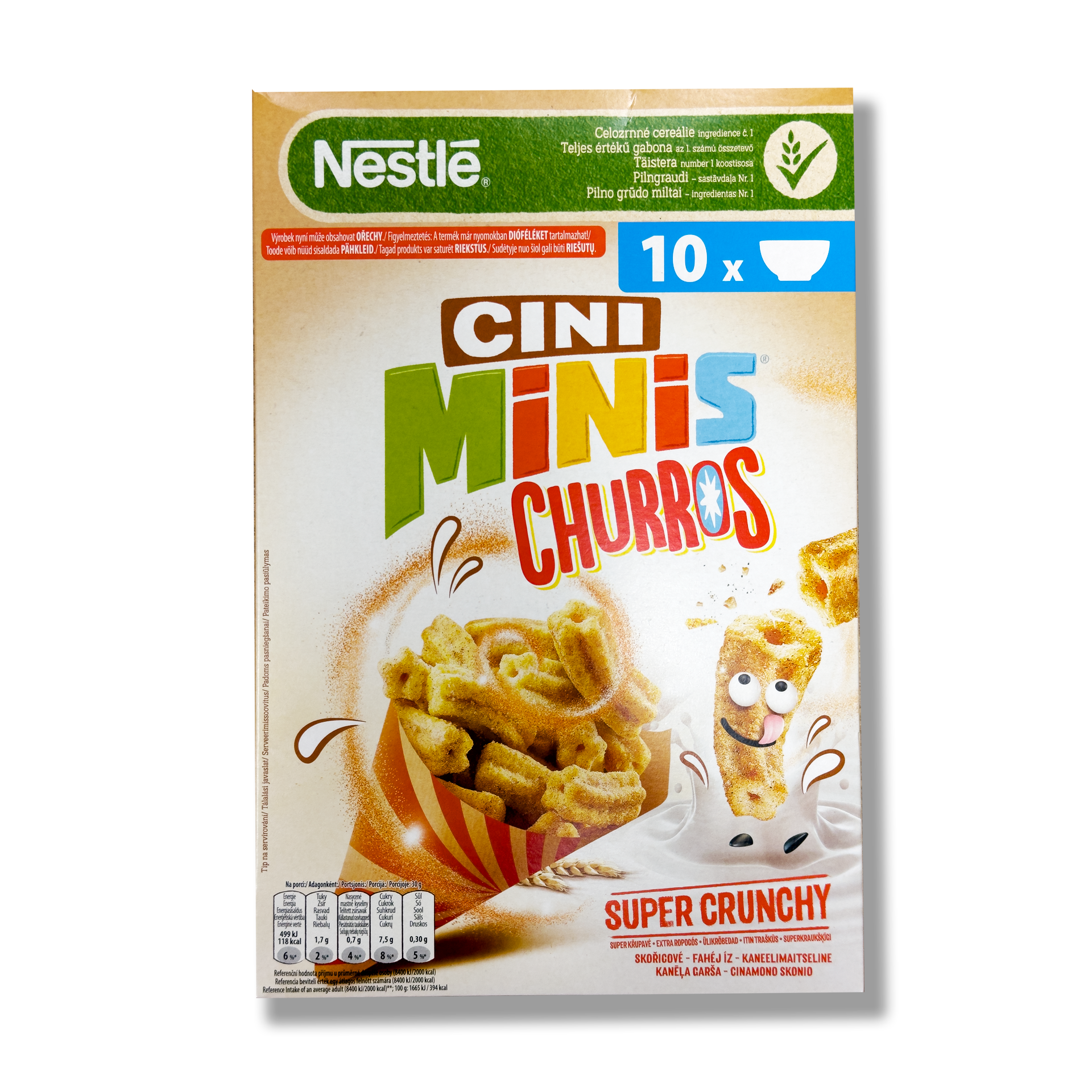 Готовый завтрак Nestle Cini Minis Безбашенные квадры Чуррос, 300 г