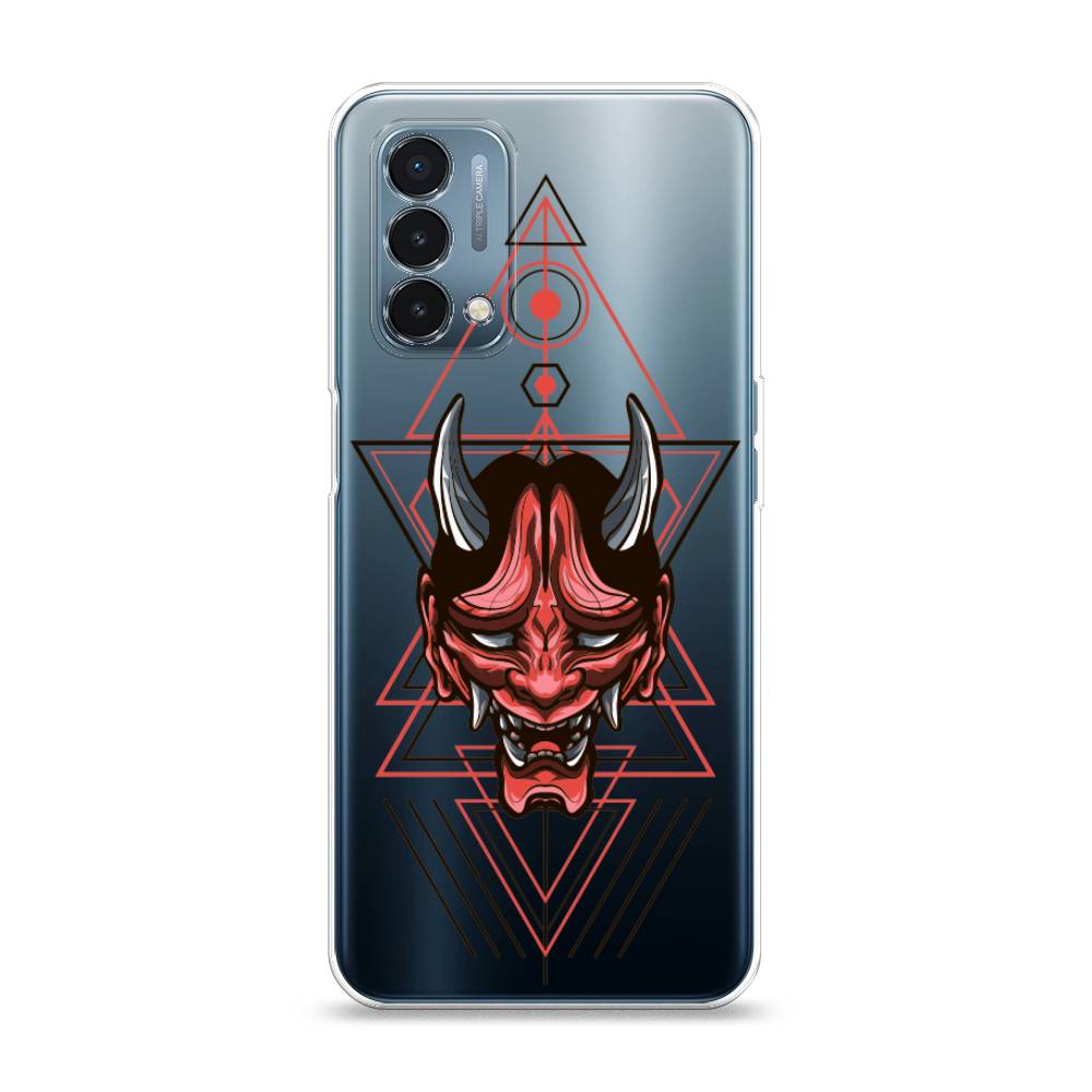 

Чехол на OnePlus Nord N200 5G "Hanya Oni mask", Серый;красный;черный, 152250-4