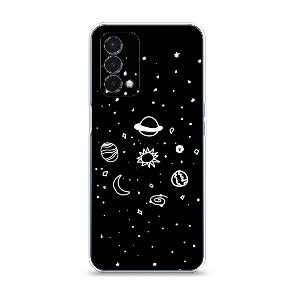 

Чехол на OnePlus Nord N200 5G "Дудл солнечной системы", Бежевый;серый, 152250-2