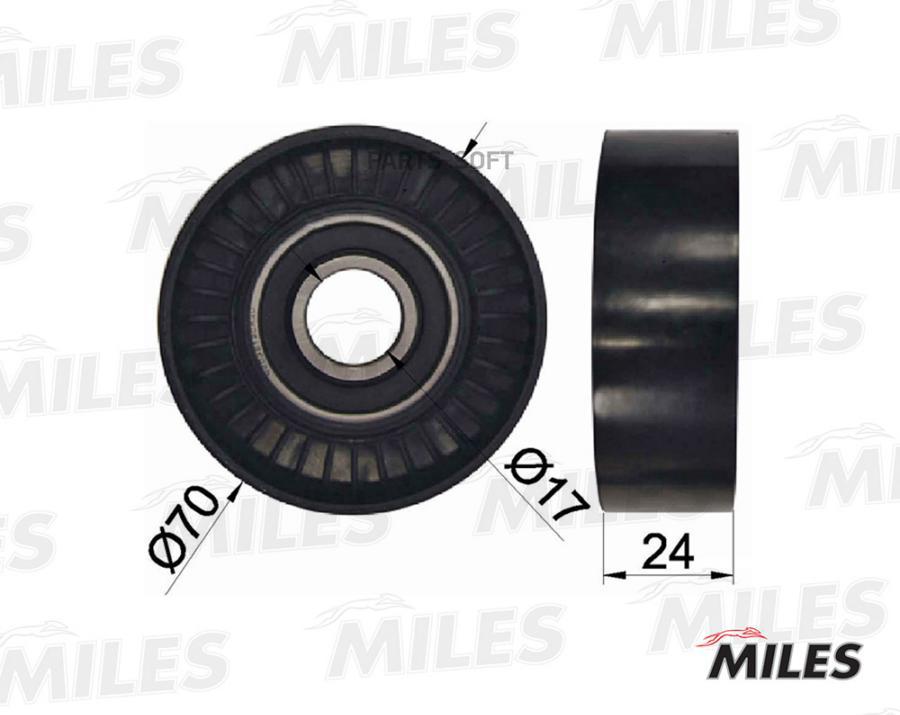 

MILES AG03077 Ролик ремня приводного VAG 1.9TDI