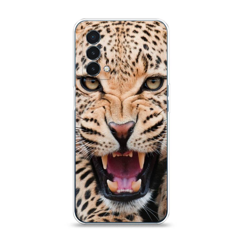 

Чехол на OnePlus Nord N200 5G "Леопард 3d", Бежевый;черный, 152250-6