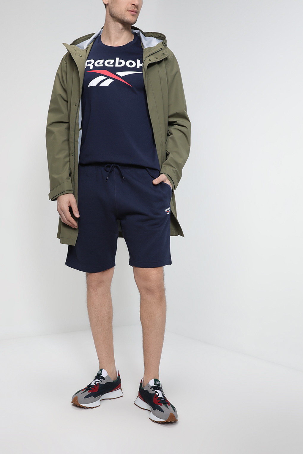 

Трикотажные шорты мужские Reebok HZ8799 черные S, Черный, HZ8799