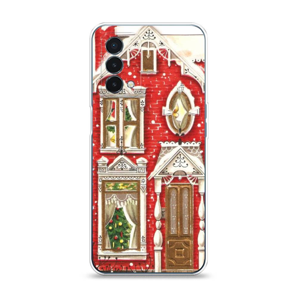 

Чехол на OnePlus Nord N200 5G "Пряничный домик", Белый;красный;зеленый, 152250-5