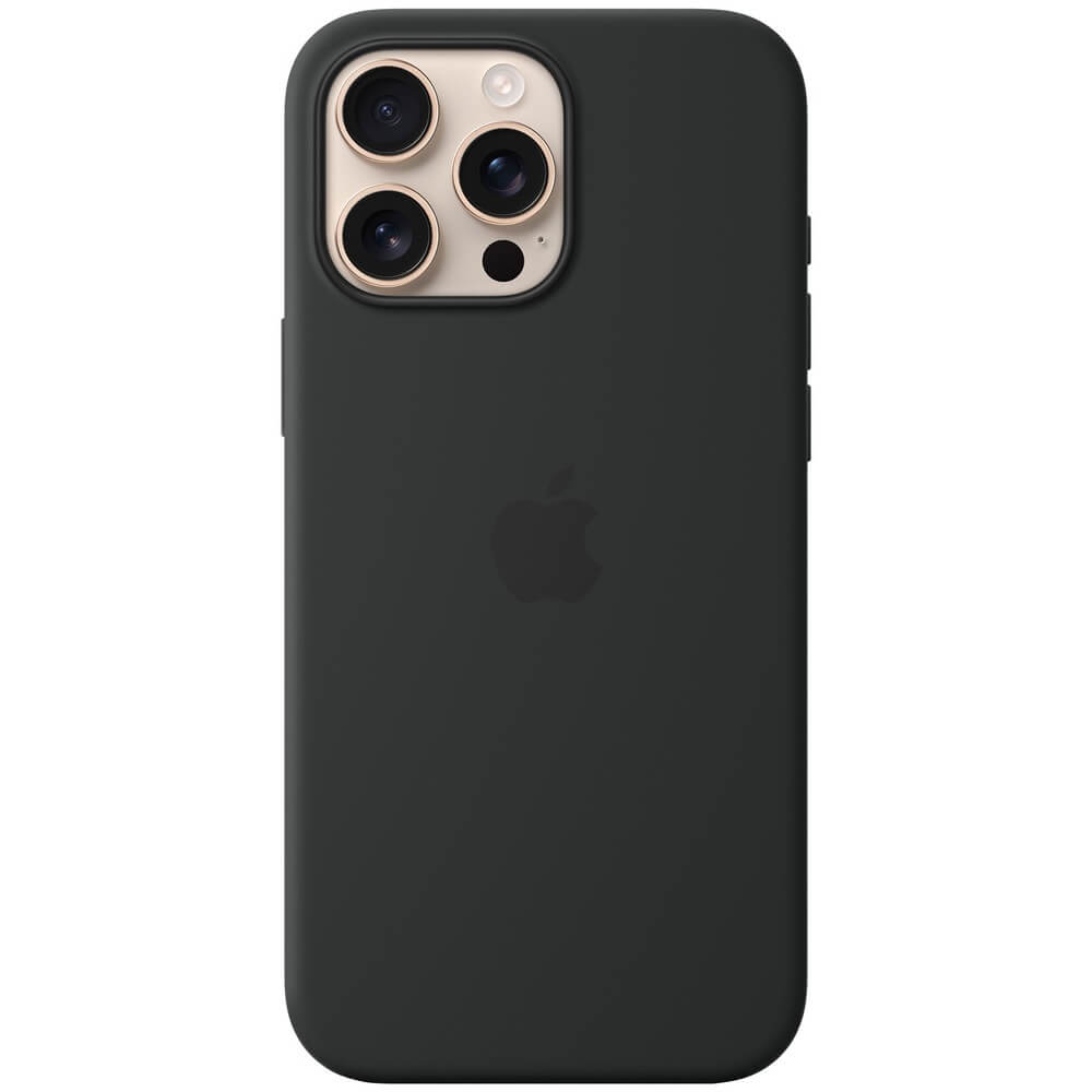 

Чехол Apple Silicone Case with MagSafe для iPhone 16 Pro Max чёрный, Черный, Case with MagSafe для iPhone 16 Pro Maх