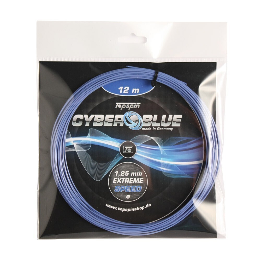 Струны для теннисной ракетки 12 м 1,25 мм Topspin CYBER BLUE EXTREME SPEED