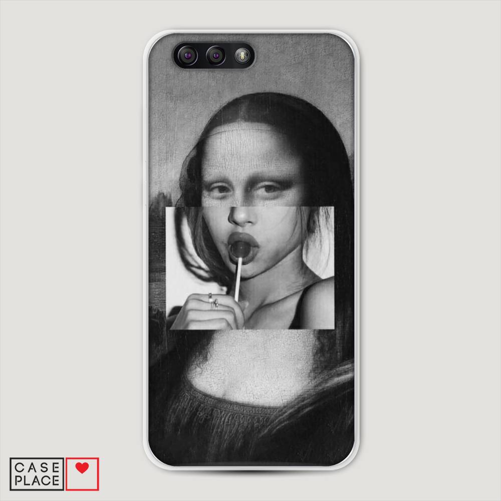 фото Чехол awog "mona lisa sucking lollipop" для asus zenfone 4 ze554kl