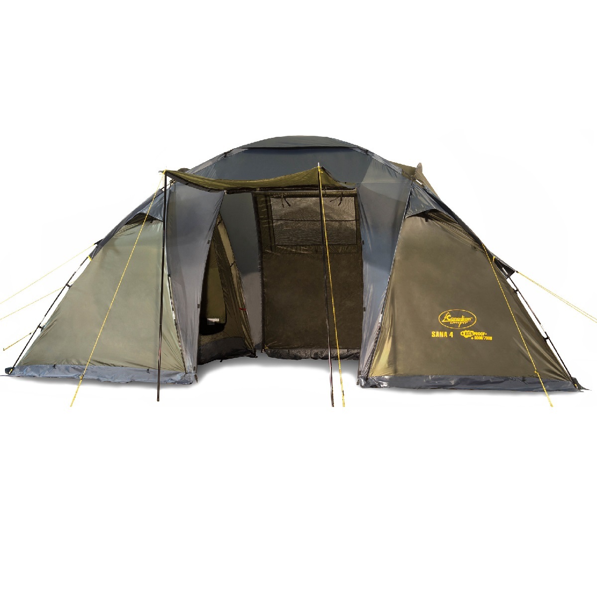 фото Палатка для кемпинга с двумя спальными отделениями canadian camper sana 4 (forest)