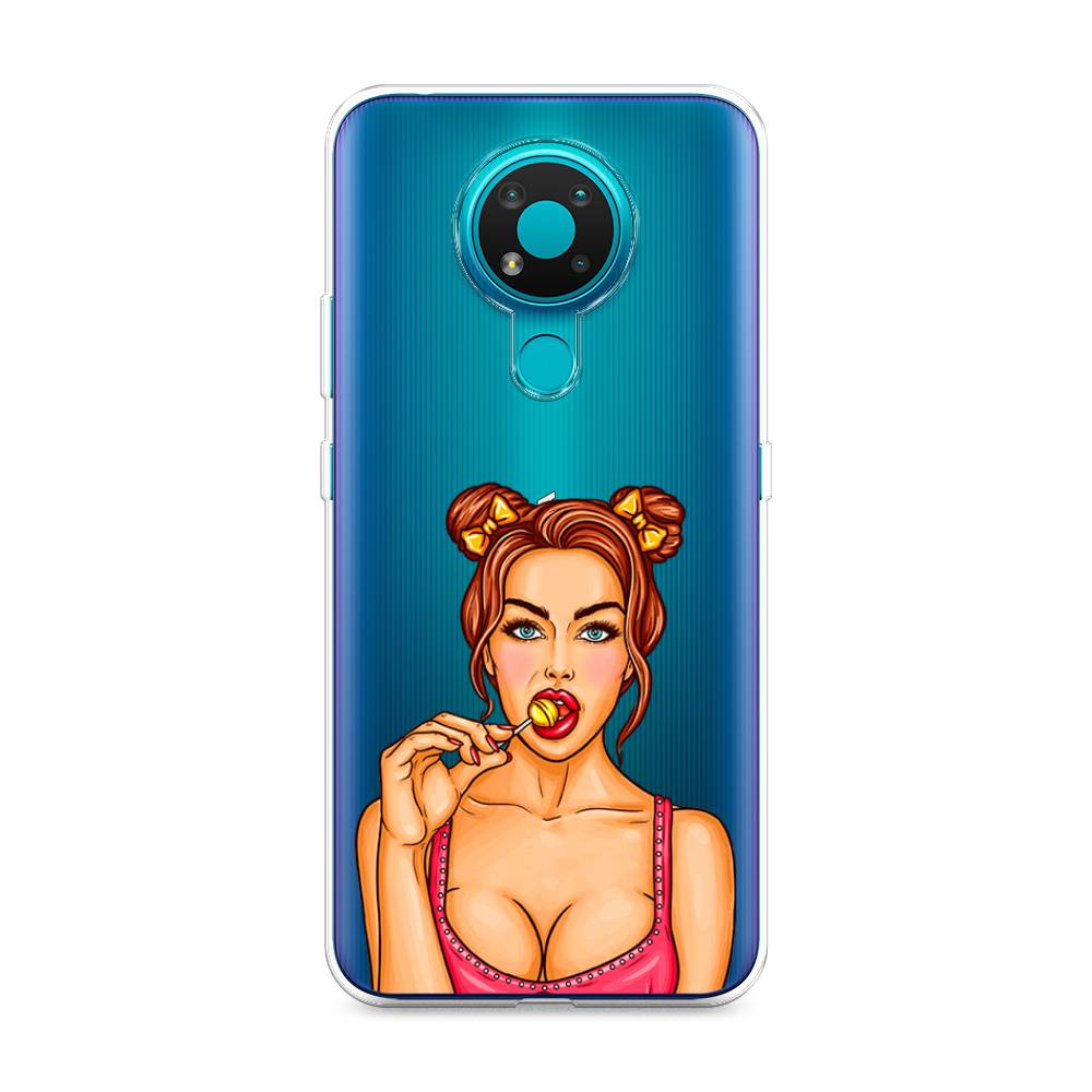 

Чехол Awog на Nokia 3.4 / Нокиа 3.4 "Вкусный леденец", Бежевый;коричневый;розовый, 123750-7