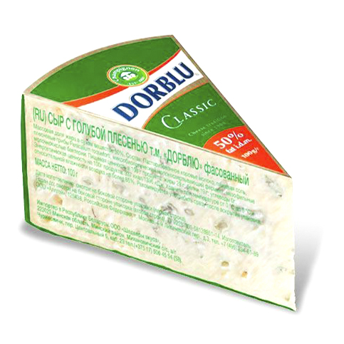 Сыр мягкий Аллгой Dorblu Classic с голубой плесенью 50% БЗМЖ