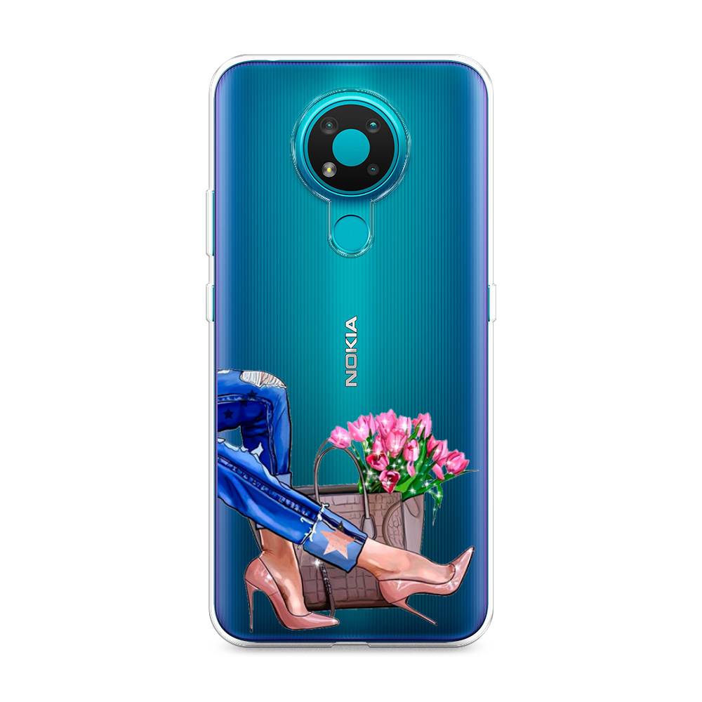

Чехол Awog на Nokia 3.4 / Нокиа 3.4 "Каблучки", Голубой;коричневый;розовый, 123750-7