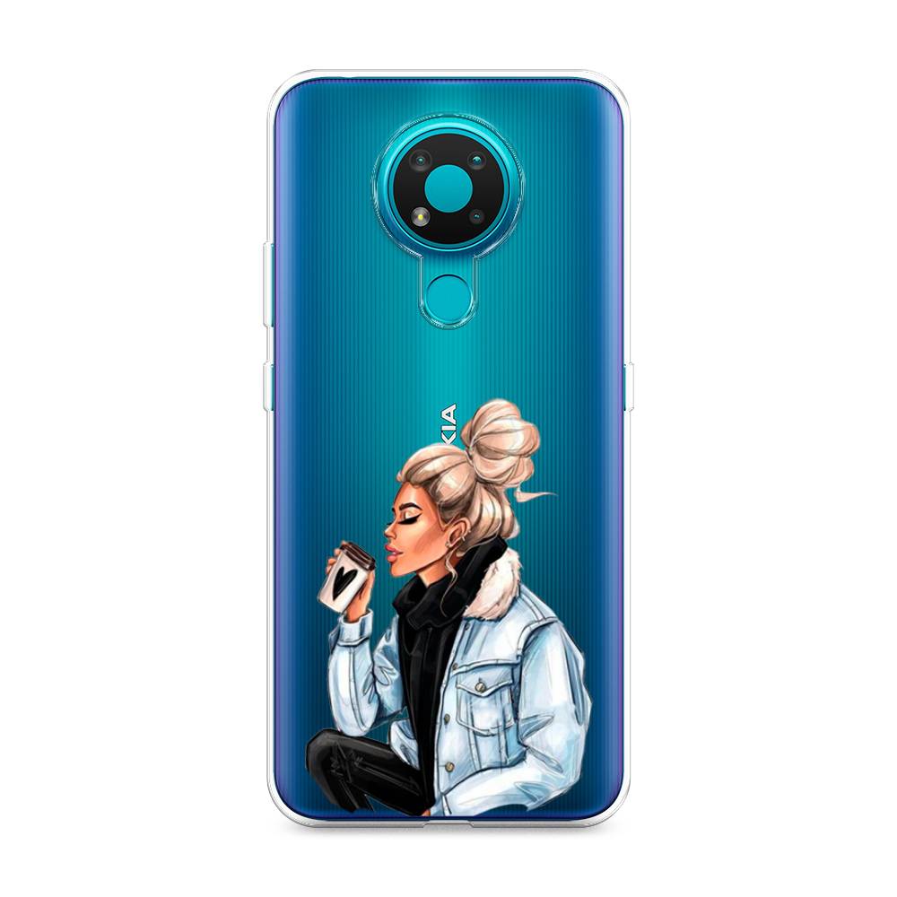 

Чехол Awog на Nokia 3.4 / Нокиа 3.4 "Cute girl", Коричневый;бежевый, 123750-7