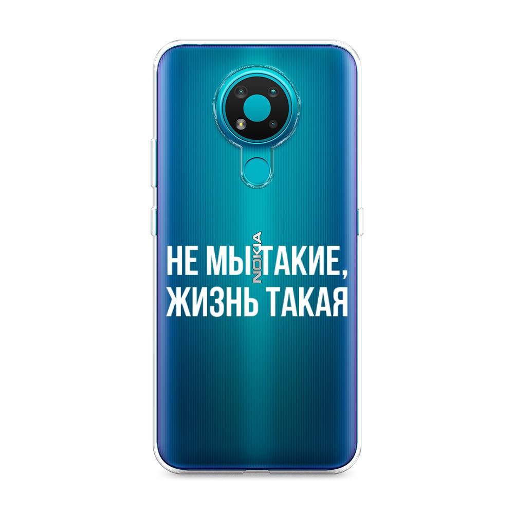 

Чехол Awog на Nokia 3.4 / Нокиа 3.4 "Не мы такие, жизнь такая", Прозрачный;белый;бежевый, 123750-6