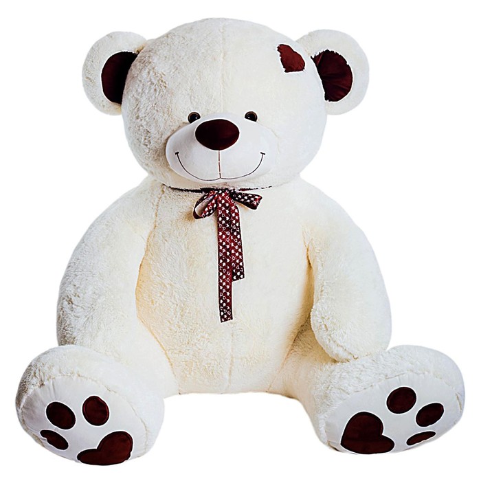 Мягкая игрушка Медведь Тони, 90 см, белый