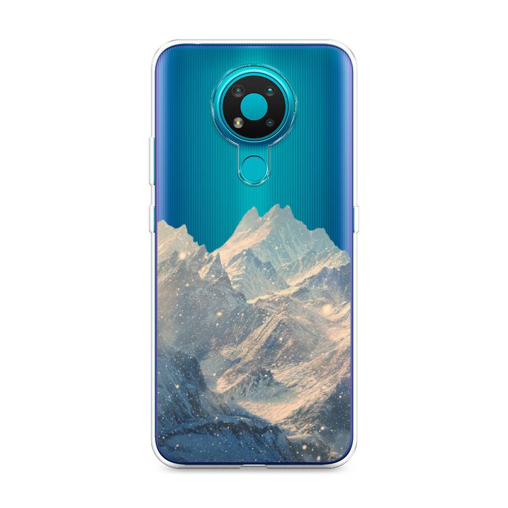 

Чехол Awog на Nokia 3.4 / Нокиа 3.4 "Горы арт 2", Серый, 123750-10