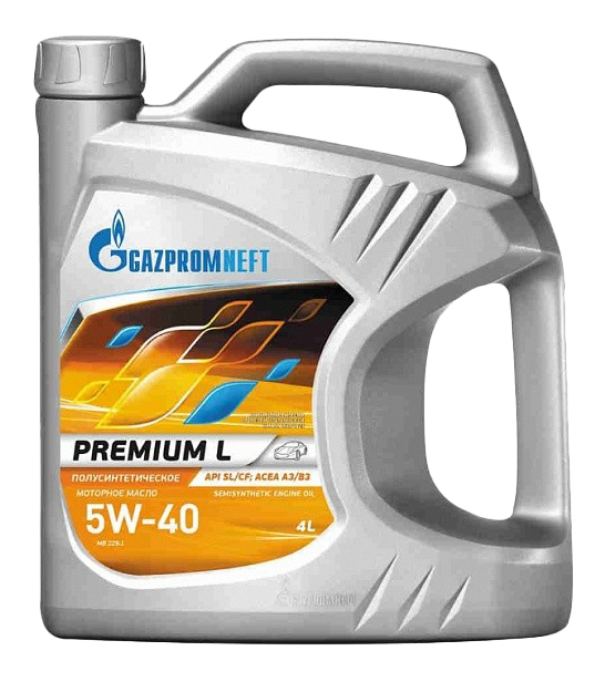 Моторное масло Gazpromneft синтетическое Premium L 5W40 4л