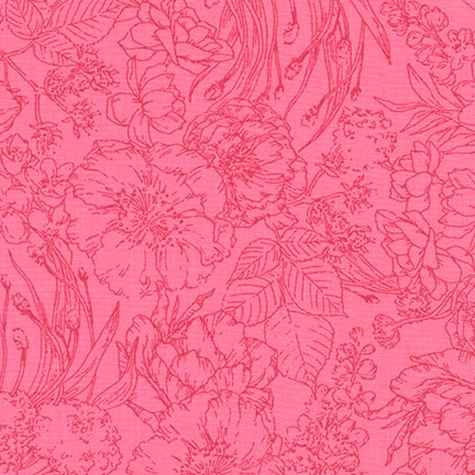 Ткань хлопок Robert Kaufman Peppy naturies notebook 50х55 см rose