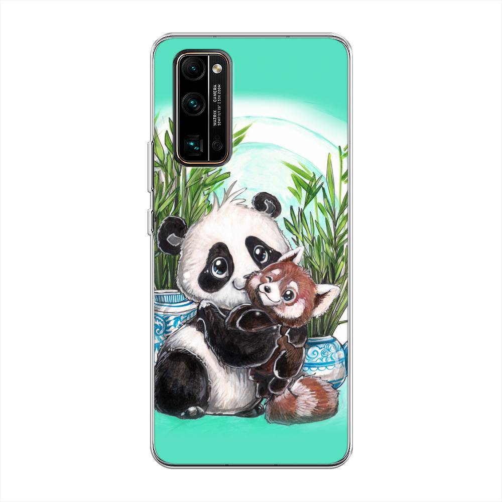 

Чехол Awog на Honor 30 Pro Plus "Друзья зверята", Голубой;белый;черный, 612250-2