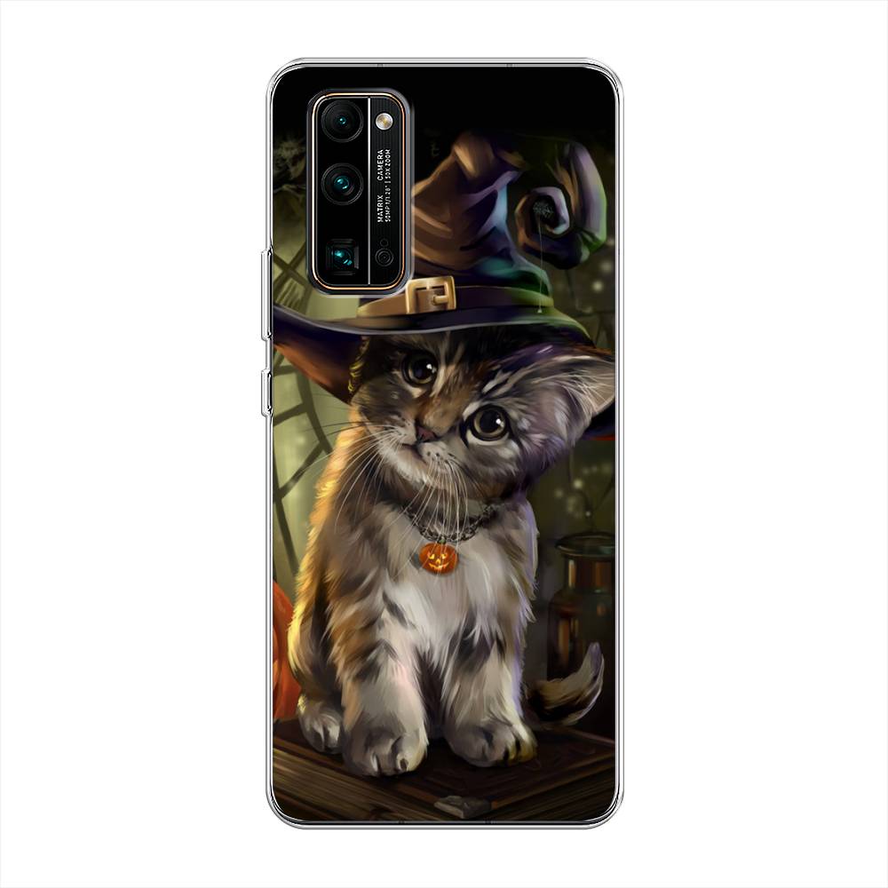 

Чехол Awog на Honor 30 Pro Plus "Кот на Хэллоуин", Зеленый;серый, 612250-2