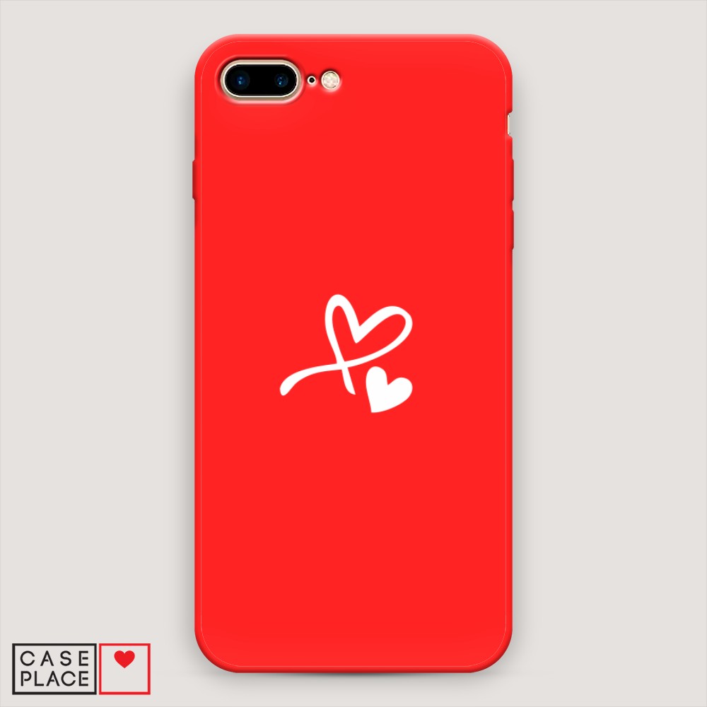 

Чехол Awog на Apple iPhone 8 Plus / Айфон 8 Plus "Сердечко минимализм", Разноцветный, 10953-1