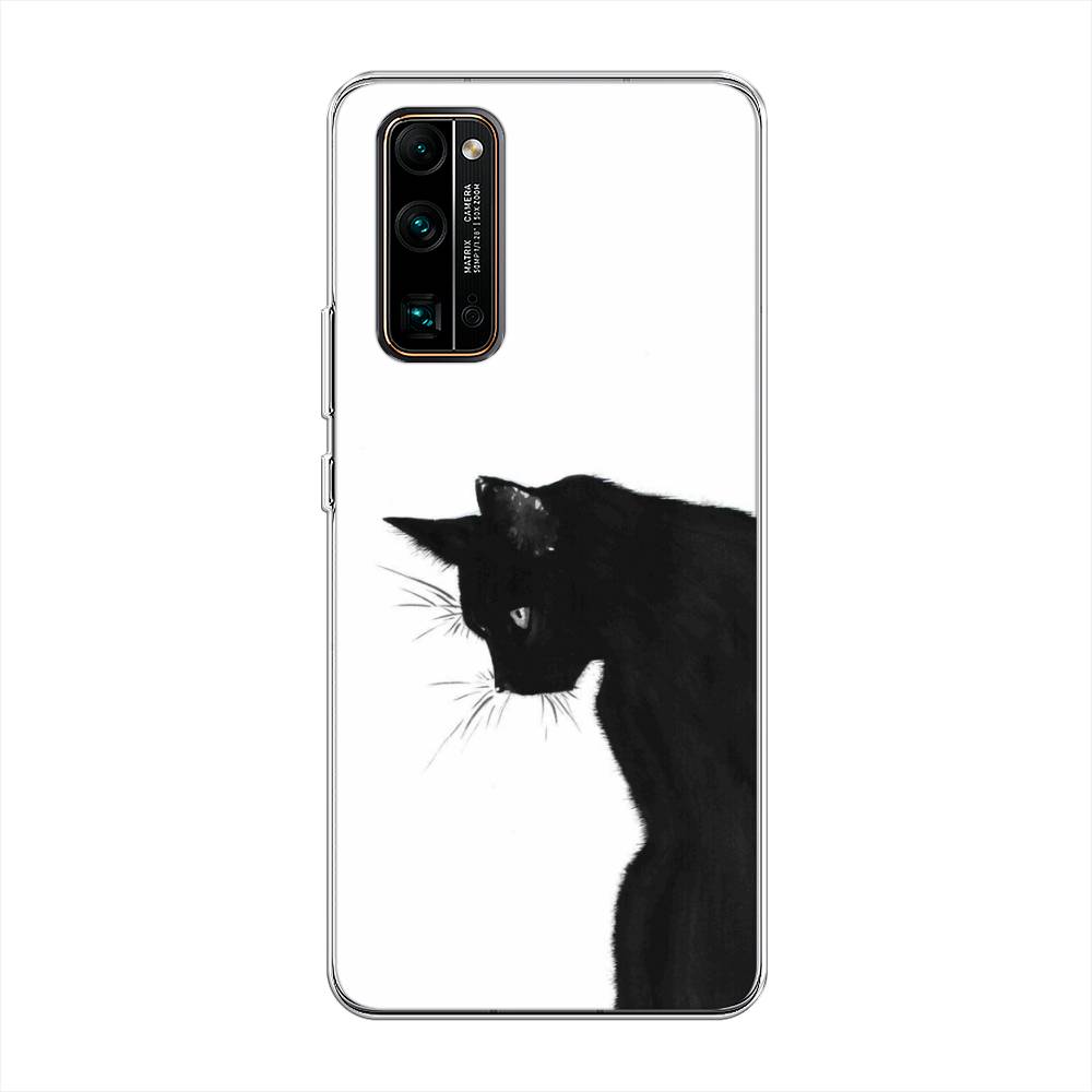 

Чехол Awog на Honor 30 Pro Plus "Black cat", Черный;белый, 612250-1