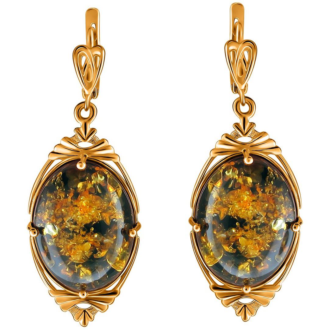 

Серьги из серебра с янтарем Эстет 51С450513-4П, 51С450513-4П