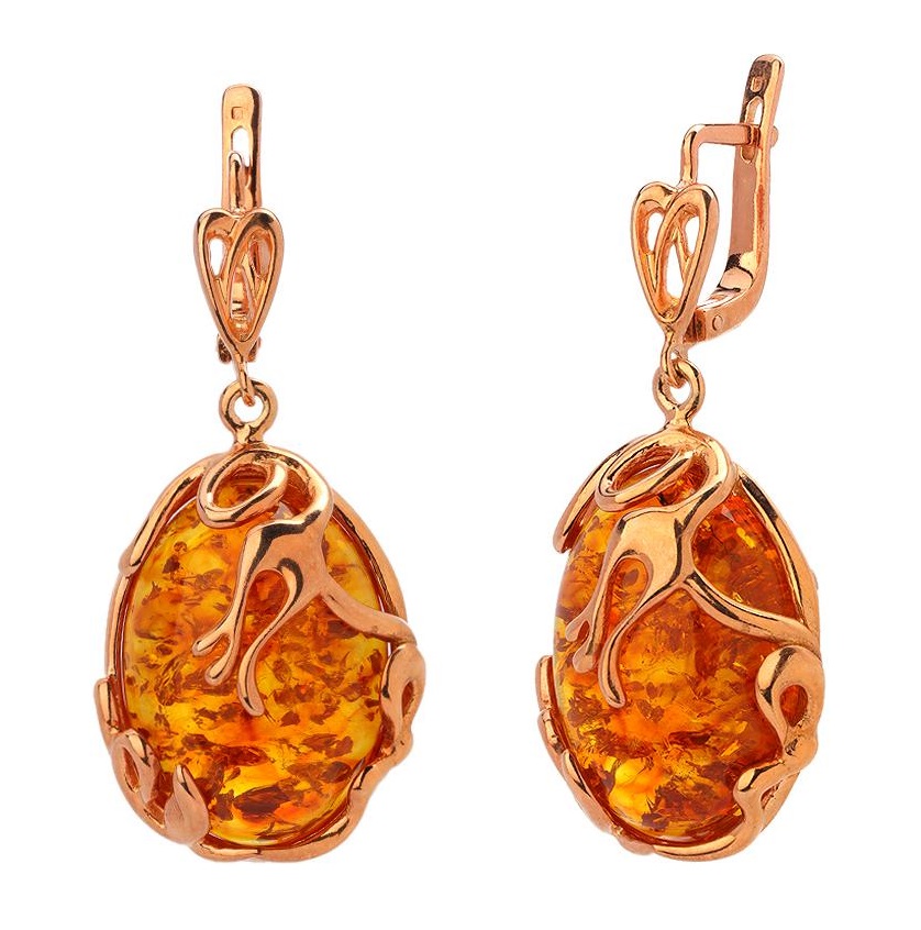

Серьги из серебра с янтарем Эстет 51С450070-5П, 51С450070-5П