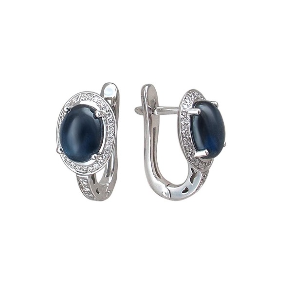 

Серьги из белого золота с бриллиантом Эстет 01С623487-2, 01С623487-2