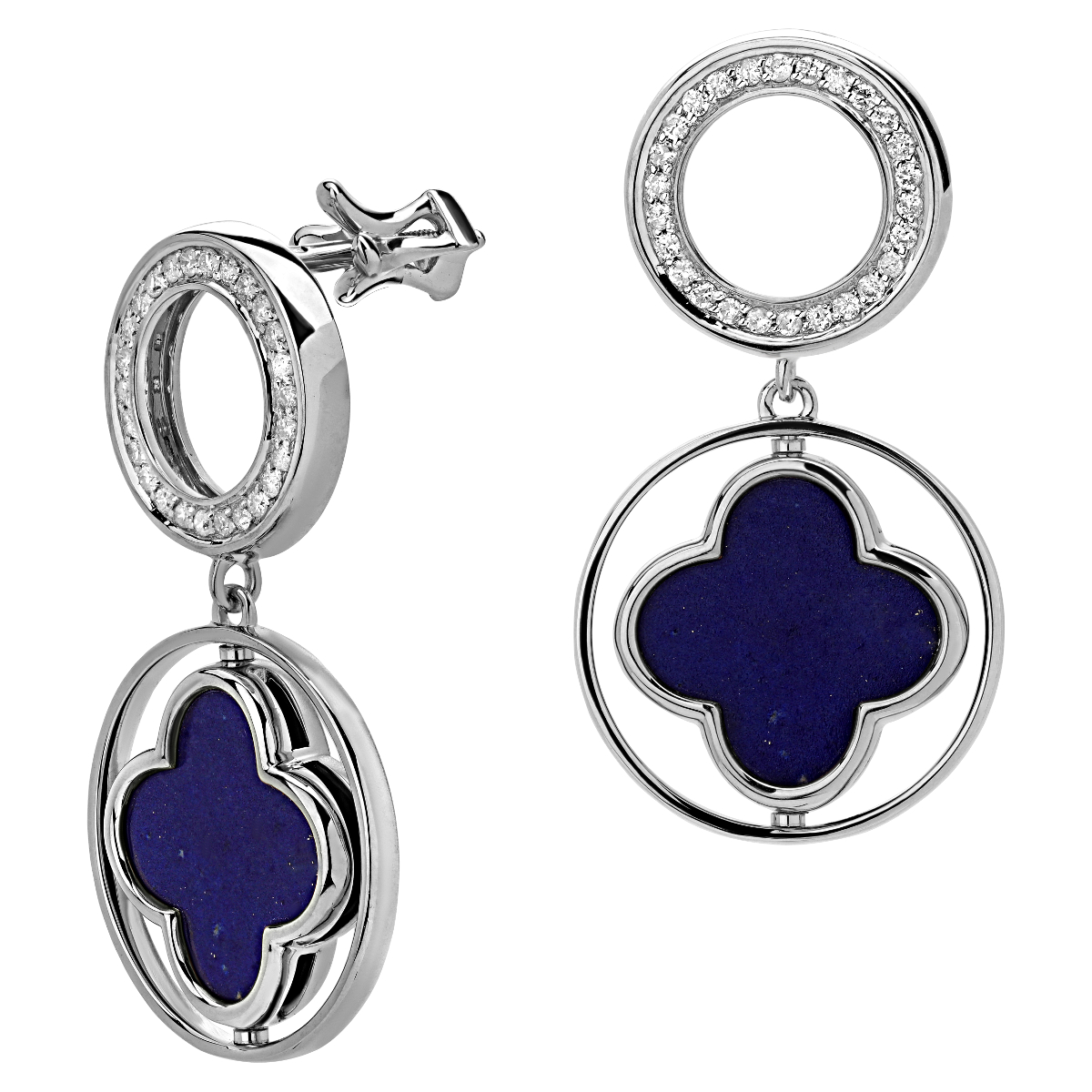 

Серьги из белого золота с бриллиантом Эстет 01С6213305-2, 01С6213305-2