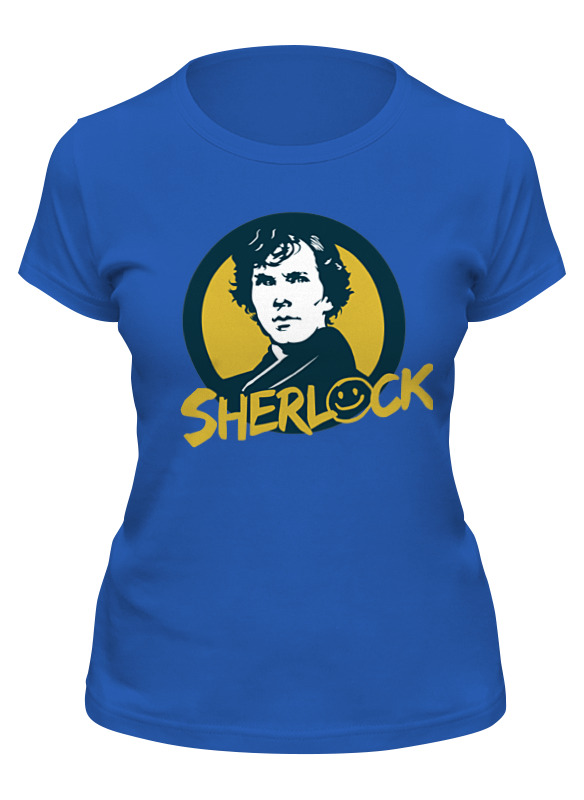 Футболка женская Printio Sherlock синяя L