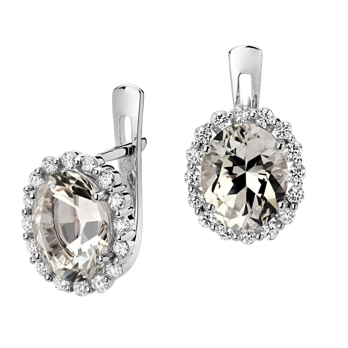 

Серьги из белого золота с бриллиантом Эстет 01С627161-5, 01С627161-5