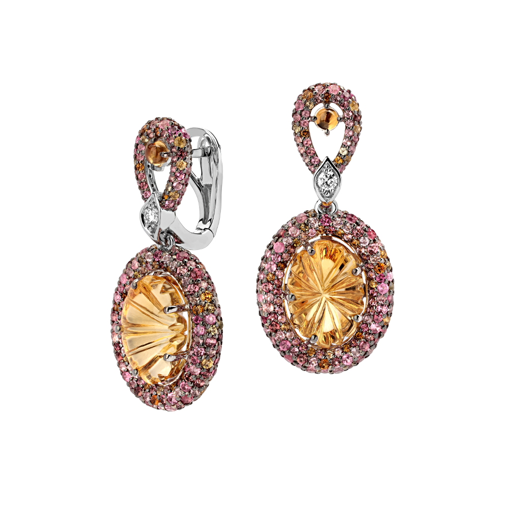 

Серьги подвески из белого золота с бриллиантом Эстет 01С6212163-10, 01С6212163-10