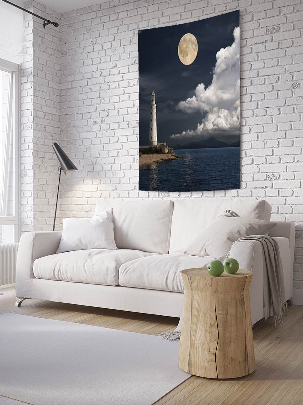 

Вертикальное фотопанно на стену JoyArty Ночной маяк 150x200 см, Ночной маяк