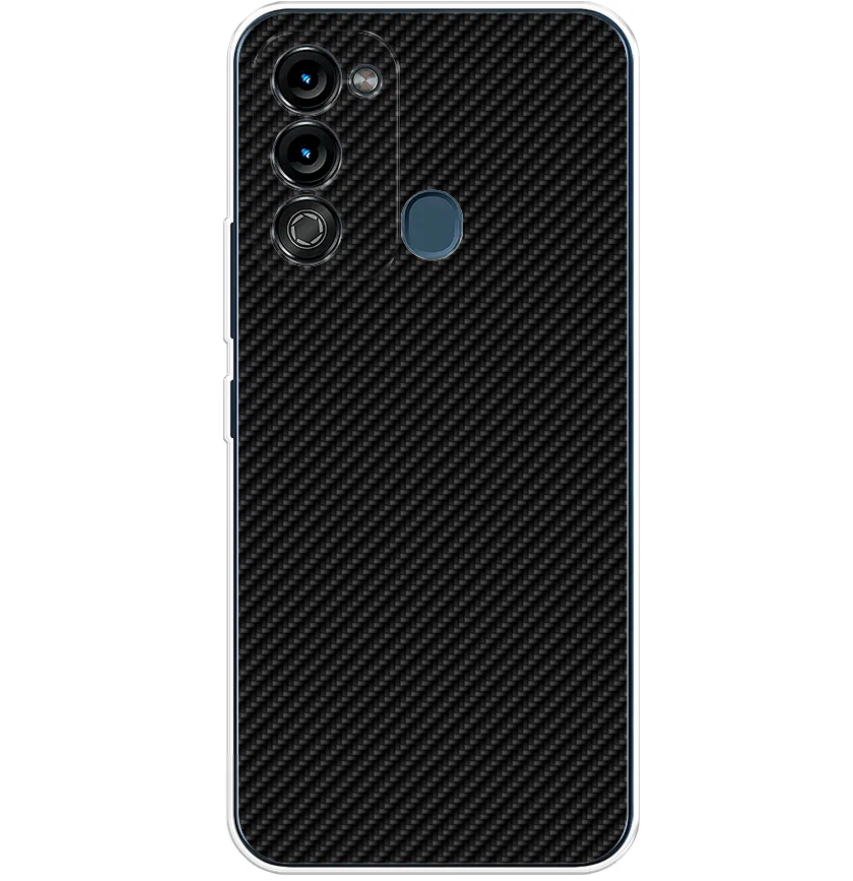 

Чехол Awog "Черный карбон" для Itel Vision 3, 3200850-3