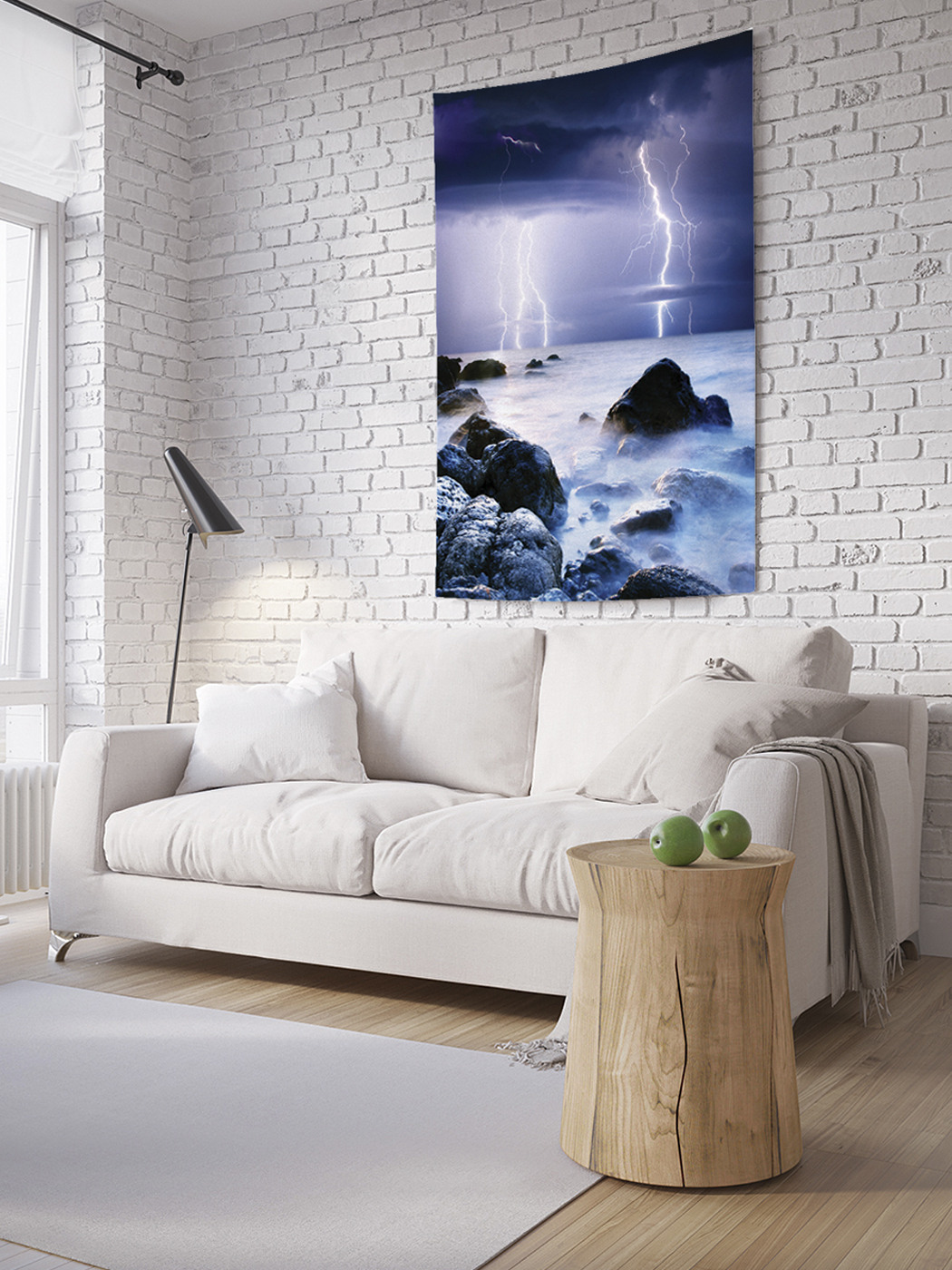 

Вертикальное фотопанно на стену JoyArty Молнии повсюду 150x200 см, Молнии повсюду