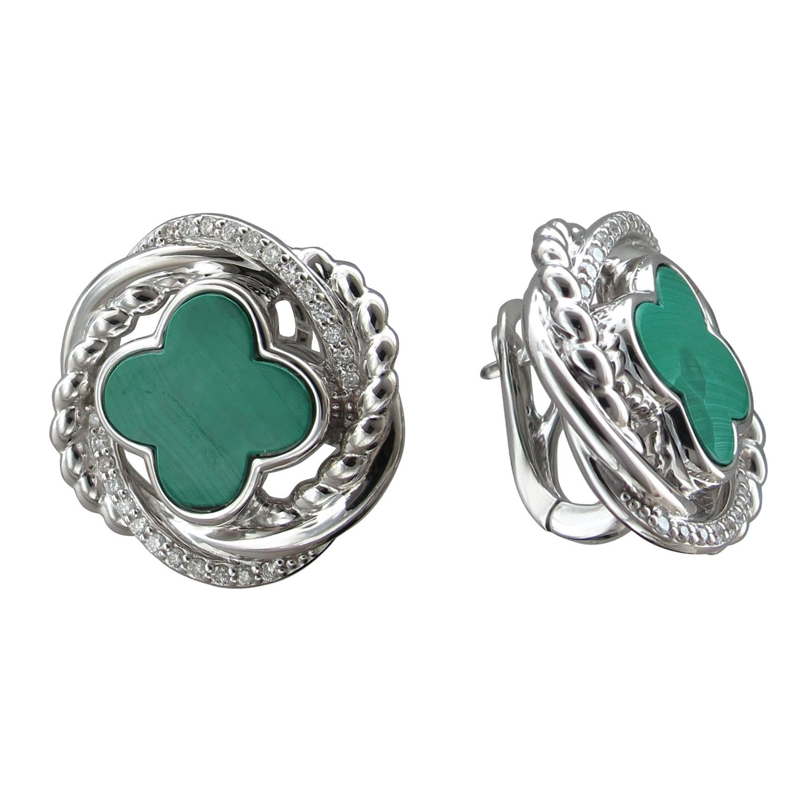 

Серьги из белого золота с бриллиантом Эстет 01С6213308-1, 01С6213308-1