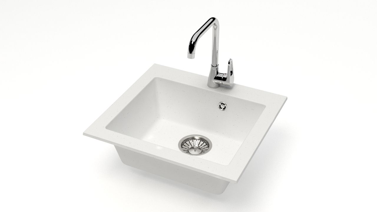 

Мойка кухонная Glanz J35 белый J035G031