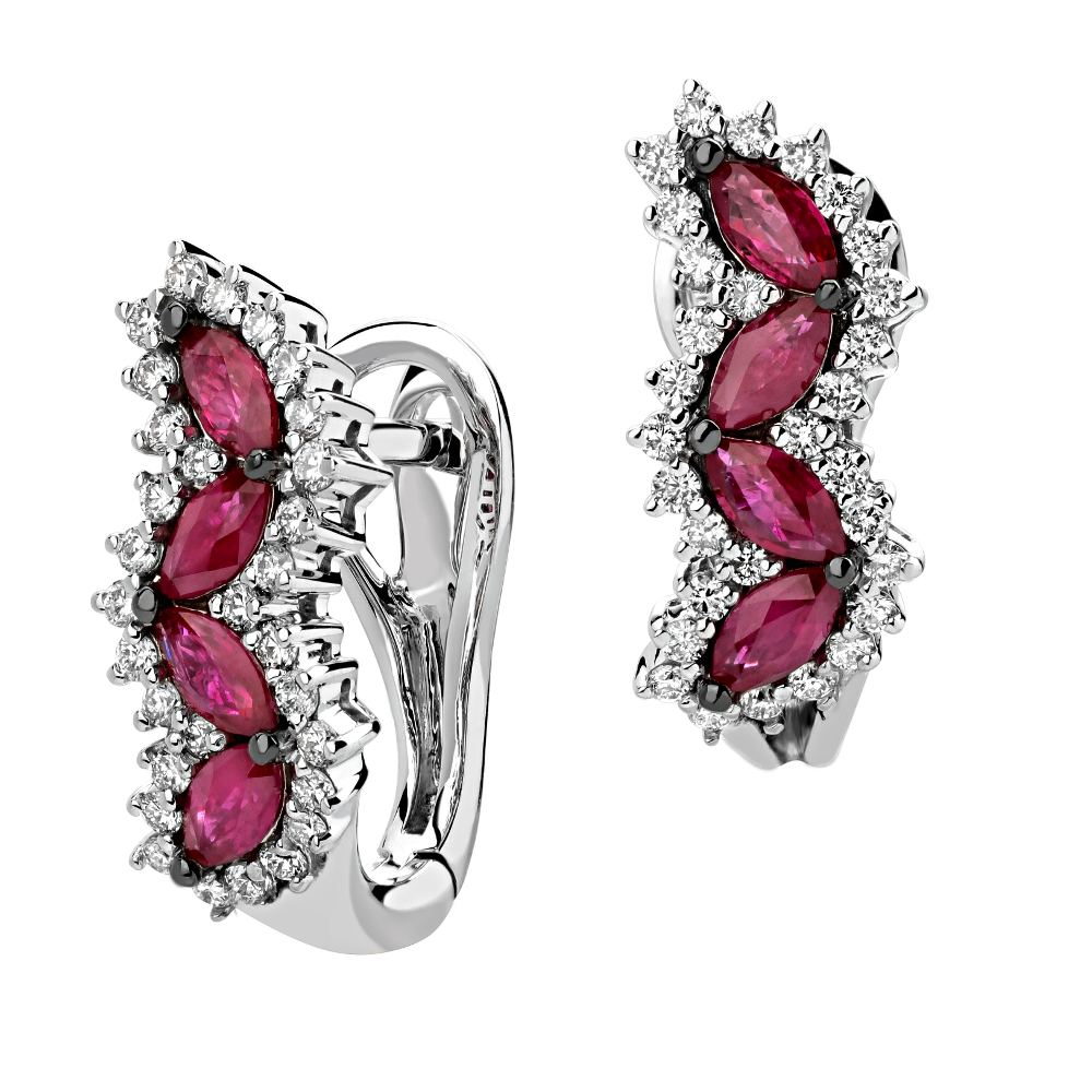

Серьги из белого золота с бриллиантом Эстет 01С6213217-1, 01С6213217-1