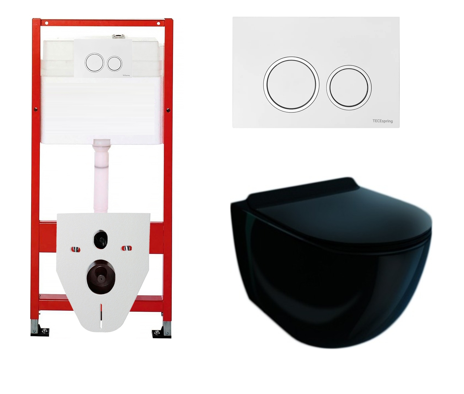 

Комплект: инсталляция Tece Tecespring + унитаз Garcia с кнопкой глянцевой белой, 522729